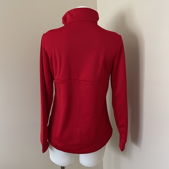 (NWT) Adidas Aeroready Women’s 1/4 Zip Pullover in Red, Small - Picture 11 of 17